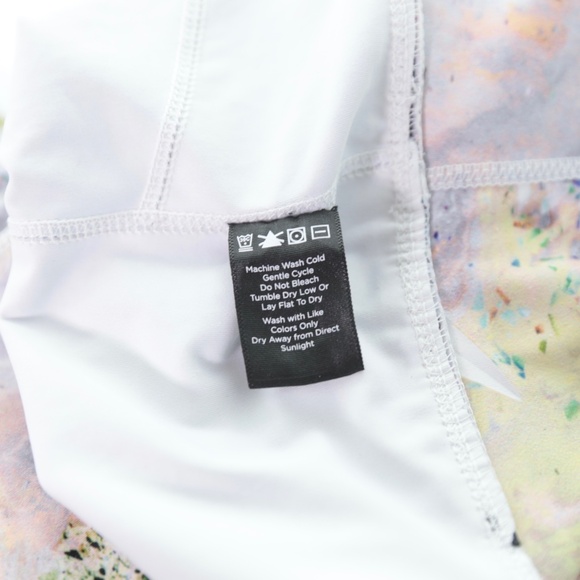 Alala The Captain Multi-color Marble Mesh Ankle Leggings Womens M Athleisure - Picture 10 of 11